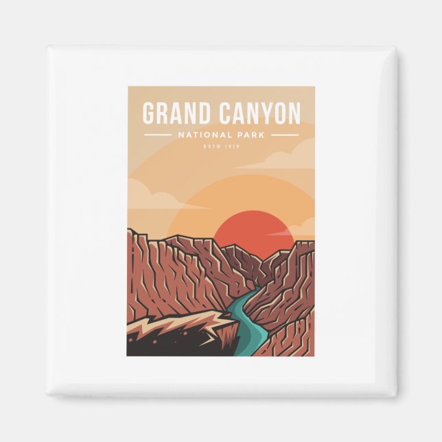 Aimant Grand canyon national park emblem patch logo (Devant)