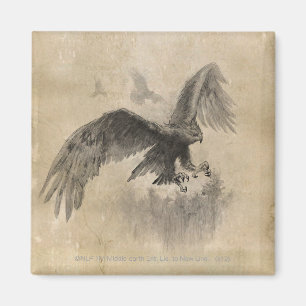 Aimant Grand croquis d'Eagles