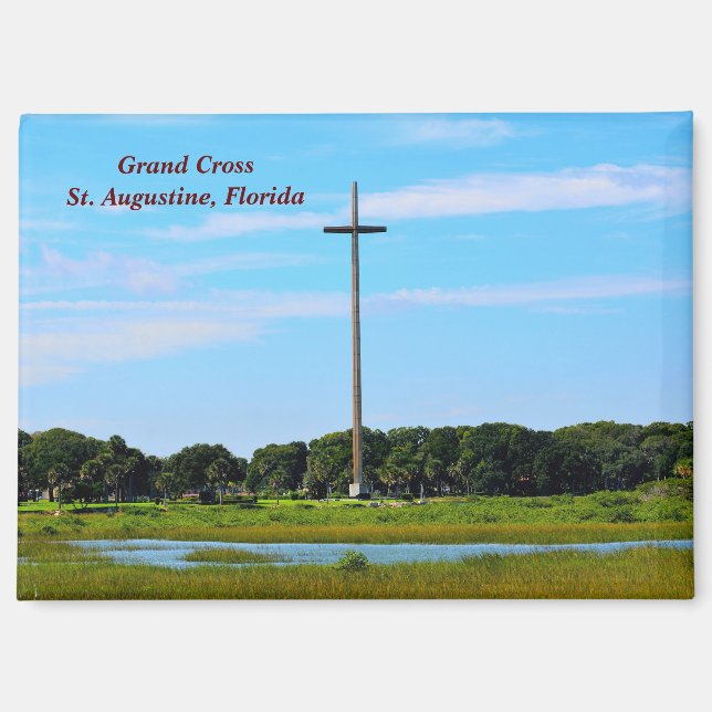 Aimant Grand Cross St. Augustine, Floride (Recto)
