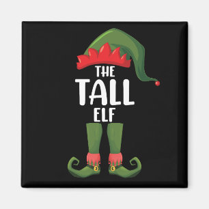 Aimant Grand Elfe de Noël de famille assorti