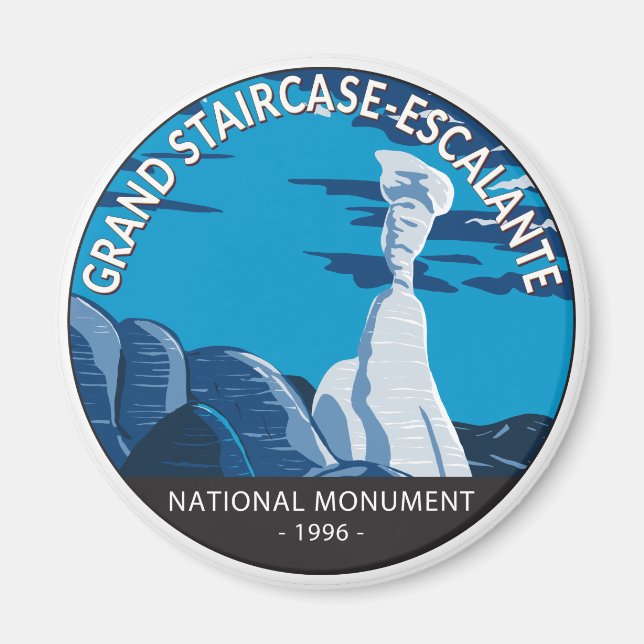 Aimant Grand Escalier Escalante Monument National Utah (Devant)