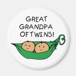 Aimant Grand grand-papa de cosse de jumeaux