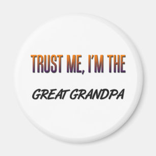 Aimant Grand grand-papa de Faites-moi confiance