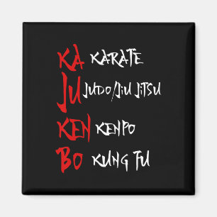 Aimant Grand Kajukenbo Combattre Karate Judo Kenpo Kung F