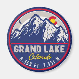 Aimant Grand Lake Colorado Randonnée Camping Souvenirs