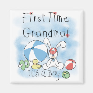 Aimant Grand-maman de première fois des T-shirts et des