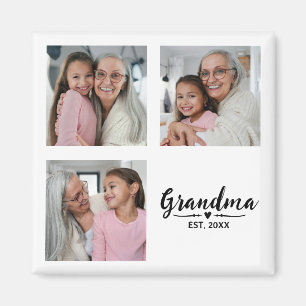 Aimant Grand-mère a fondé 3 Photo Fête des grands-parents