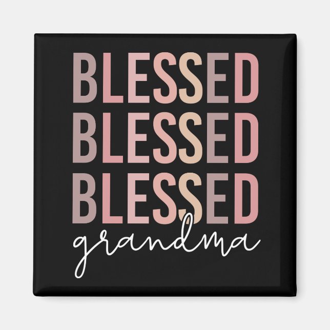 Aimant Grand-mère béni | Cadeaux pour grand-mère (Devant)