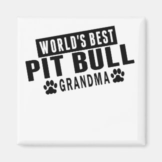Aimant Grand-mère du meilleur pit Bull du monde