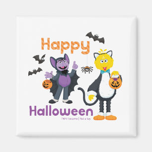 Aimant Grand oiseau et nombre   Joyeux Halloween