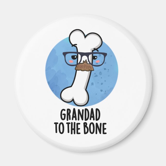 Aimant Grand Papa À L'Os Drôle Grand-Père Pun (Devant)