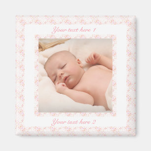 Aimant Grand-parents Day Pink Grand-mère Cadeau photo