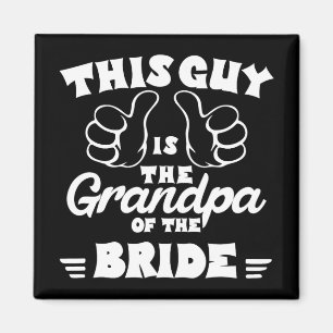 Aimant Grand-Père De La Mariage Mariée Grand-Père Mens Br