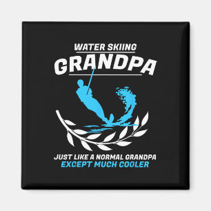 Aimant Grand-père de ski nautique hommes corde de ski de