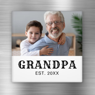 Aimant Grand-père Établit Photo Fête des Pères