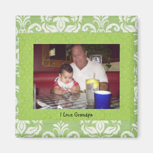 Aimant Grand-père : "I Love Grand-père" Photo-cadre Magne
