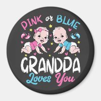 Grand-Père Rose Ou Bleu Vous Aime Cercle