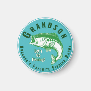 Aimant Grand-père's Favori Fishing Buddy