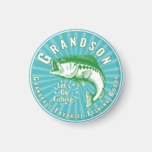 Aimant Grand-père's Favori Fishing Buddy