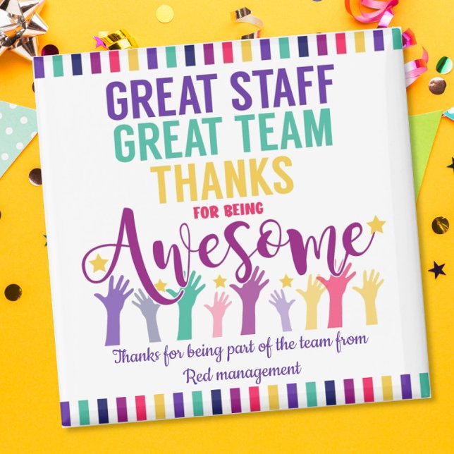 Aimant Grand personnel noël merci cadeau (Créateur téléchargé)