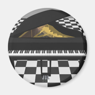 Aimant Grand Piano & Tuile Plancher : Modèle 3D: