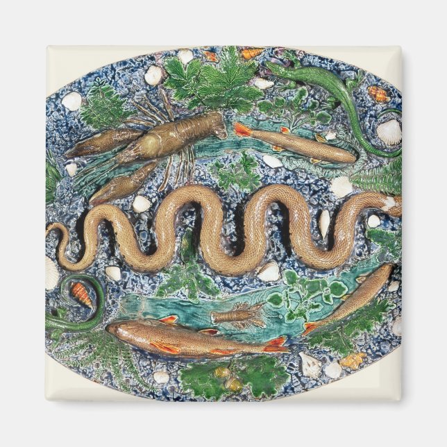 Aimant Grand plat ovale moulé en relief (Devant)