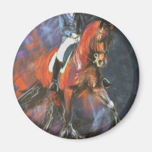Aimant Grand Prix olympique dressage cheval étalon baie