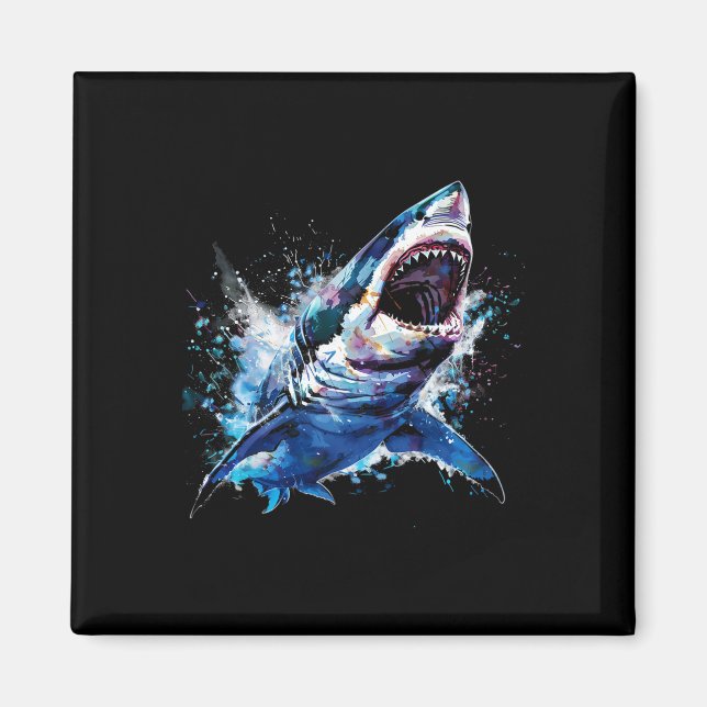 Aimant Grand requin blanc Scuby Plongée Pêche Amateur de  (Devant)