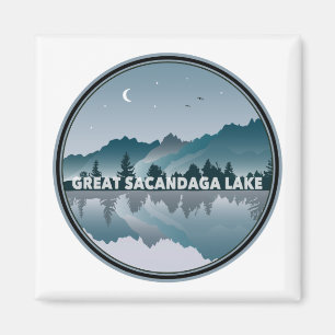 Aimant Grand Sacandaga Lake New York Réflexion