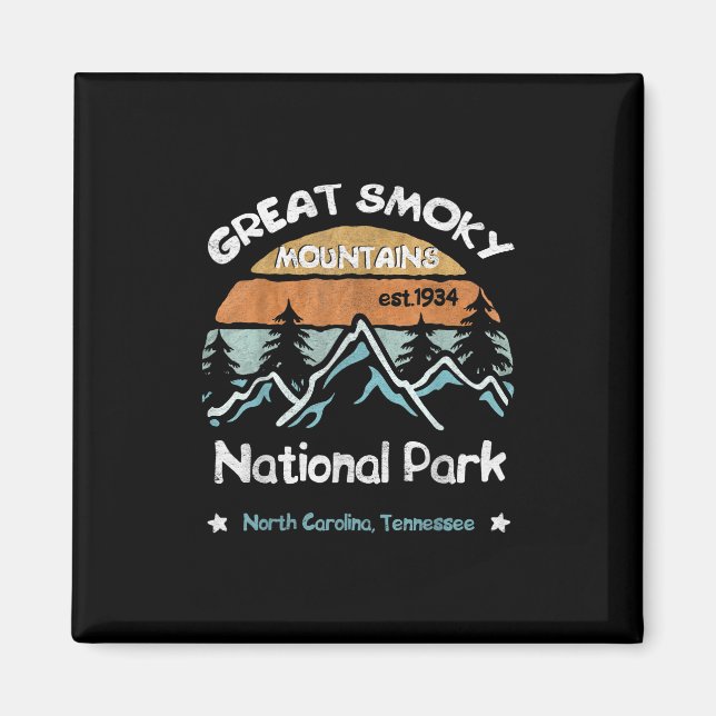 Aimant Grand Smoky Mountains Camping du parc national des (Devant)
