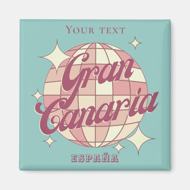 Aimant Grande Canarie Espagne tourisme décor souvenir (Devant)