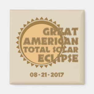 Aimant Grande éclipse solaire totale américaine - 2017
