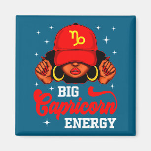 Aimant Grande Énergie Capricorne Femme Noire Avec Zodi Ca
