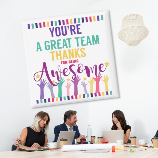 Aimant grande équipe merci d'être génial (Créateur téléchargé)