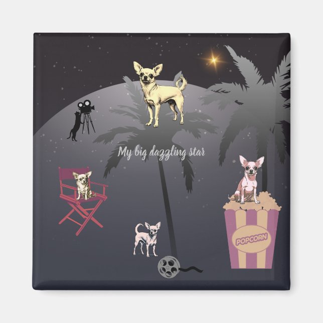 Aimant Grande étoile éblouissante (Devant)