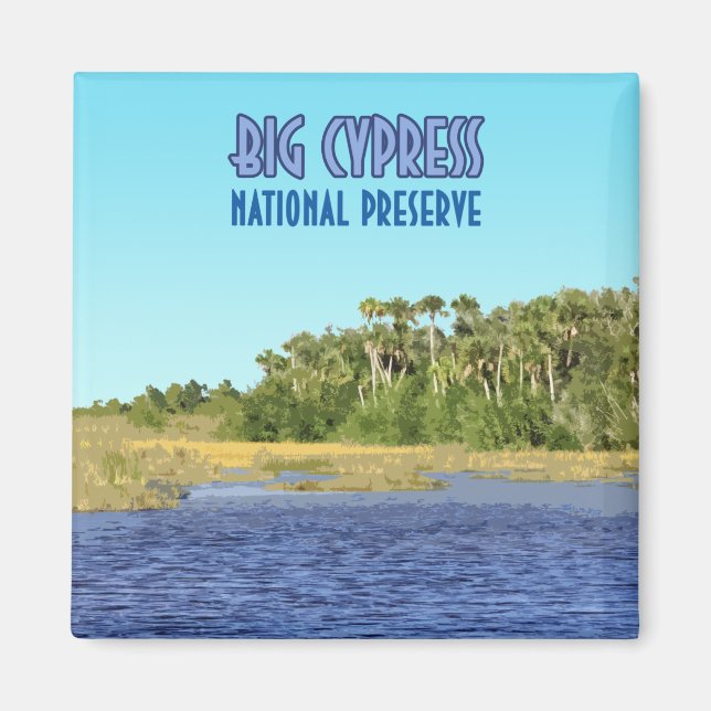 Aimant Grande réserve nationale de Cypress Floride (Devant)