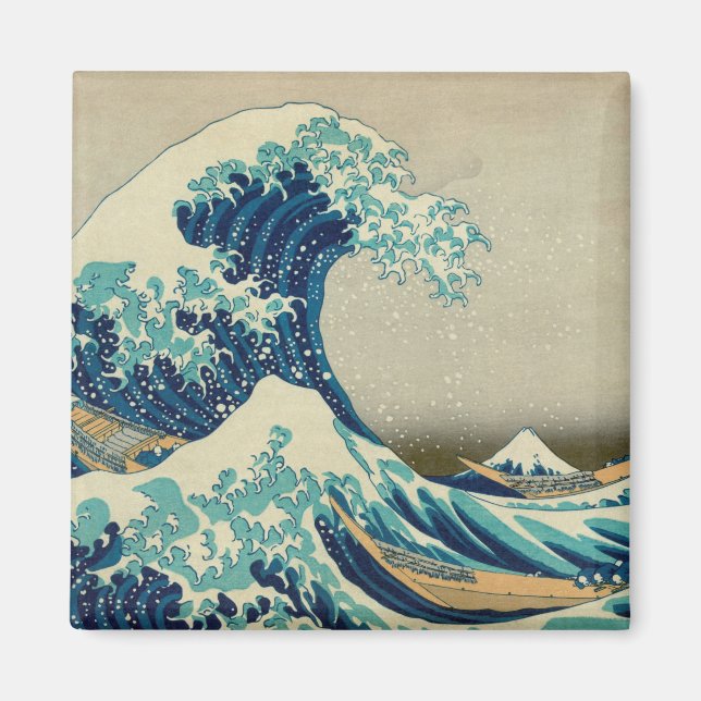 Aimant Grande vague au large de Kanagawa & Art japonais / (Devant)