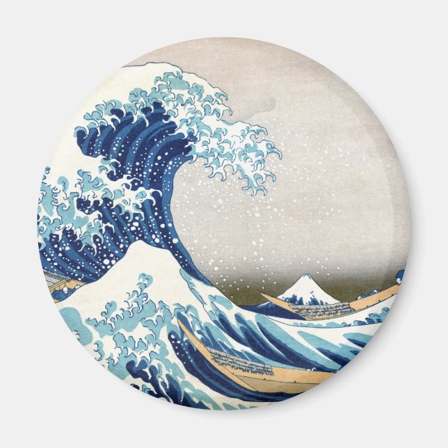 Aimant Grande vague au large de Kanagawa Hokusai Art (Devant)
