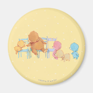 Aimant Grandes chaises de la part quatre d'ours Brown et