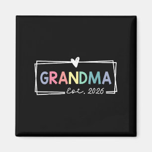 Aimant Grandma Est 2026 Promue À Grand-Mère 2026 Pour Gra