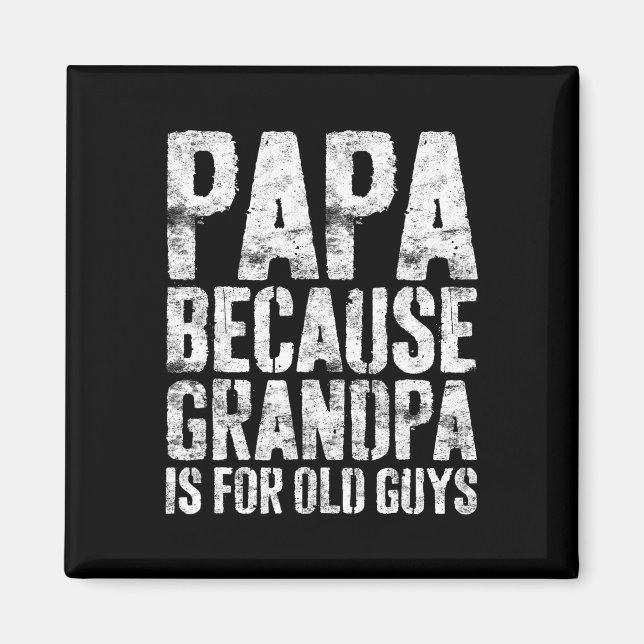 Aimant Grandpa Art Pour Hommes Grand-Père Papa Père Paren (Devant)