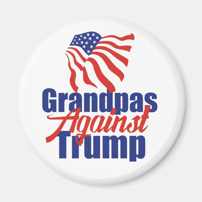 Aimant Grandpas contre Trump Élections 2024 Politique (Devant)