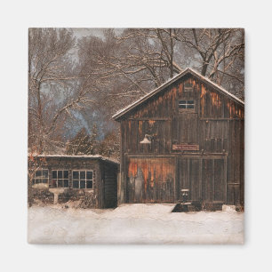 Aimant Grange rustique & gîte Scène Vintage