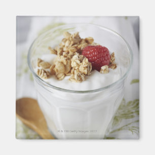 Aimant Granola, avoine, grillée, fruit, baie, framboise,