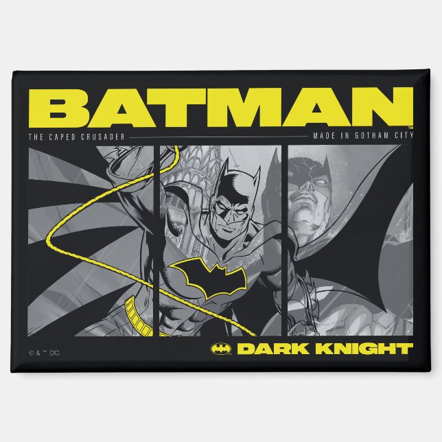 Aimant Graphique à écran tridimensionnel Batman Comic (Recto)