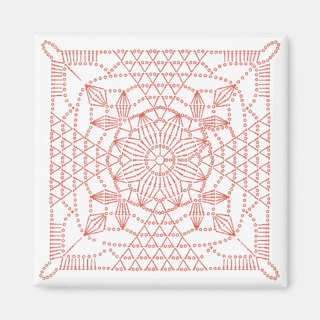 Aimant Graphique crochet couleur personnalisé (Devant)