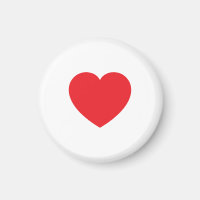 Graphique de cœur rouge blanc moderne simple
