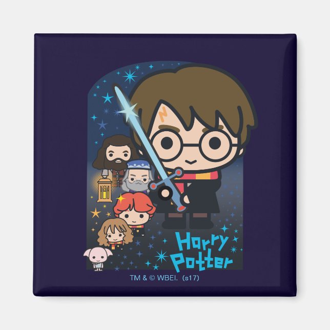 Aimant Graphique de Harry Potter Chambre des Secrets de d (Devant)