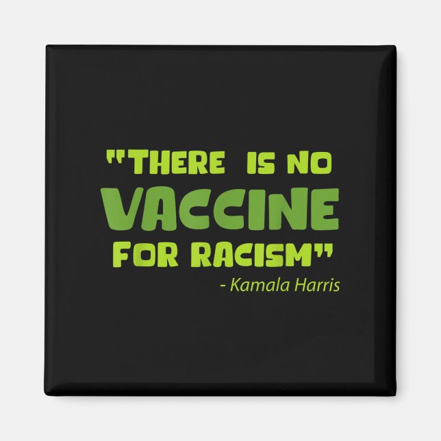Aimant Graphique d'Humour amusant vacciné Kamala Harris C (Devant)