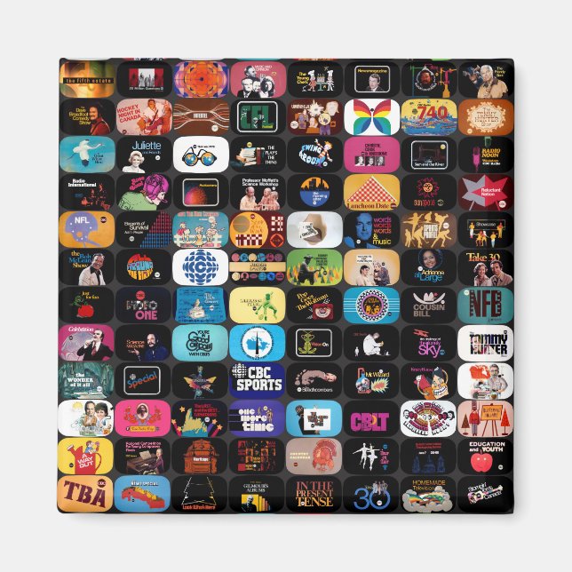 Aimant  Graphiques historiques et logos de CBC (Devant)